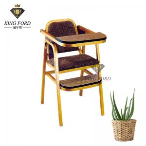 China Commercial Banquet Kids Chairs  Iron Or Aluminum Frame Gold Color on sale