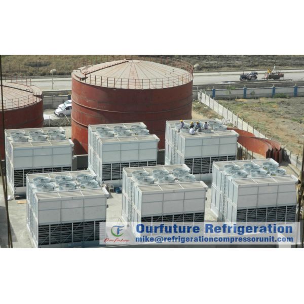 Ebmpapst Fan Evaporative Cooled Condenser For Supermarket / Pharmacy Refrigeration
