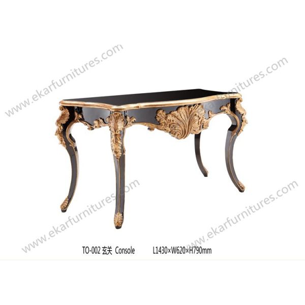Art deco console table mirrored console table antique apricot console table FH-108