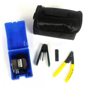 China 4-In-1 FTTH Fiber Optic Tool Kit With Fiber Optic Cleaver Stripper on sale