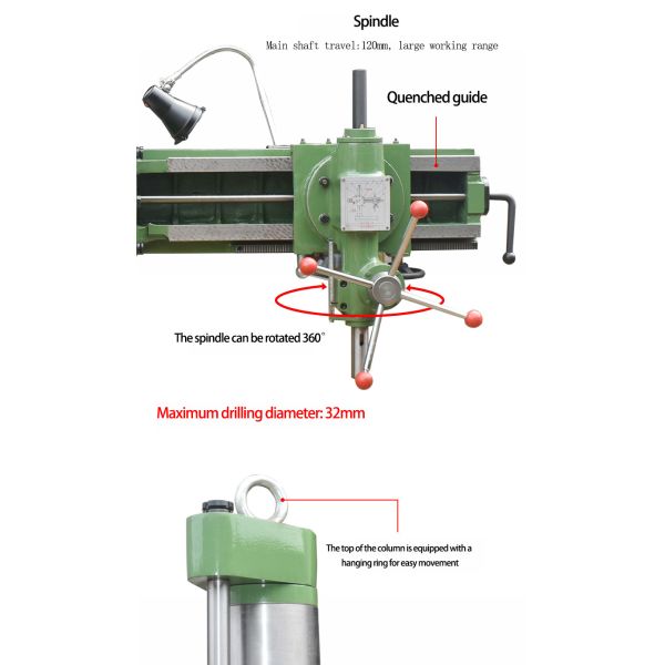 Universal radial drilling machine Z3132D Automatic Feed Radial Drilling Machine