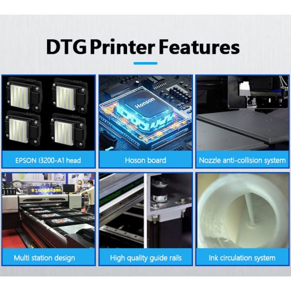 EPSON 3200-A1 Print Head DTG Printer Machine One Pass White And Color Printing