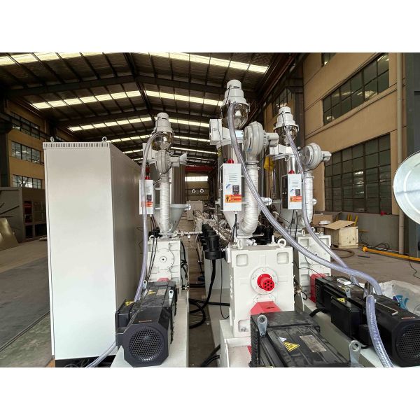 Pipe Extrusion Making Machine Two Three Layers PPR Automatic Huge Sj65 Water Expanding Tube Extruder Line