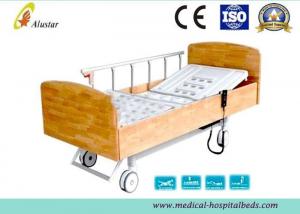 Buy cheap Wooden Side Board ABS Homecare Electric Hospital Beds With Central Control Brake (ALS-E510) product