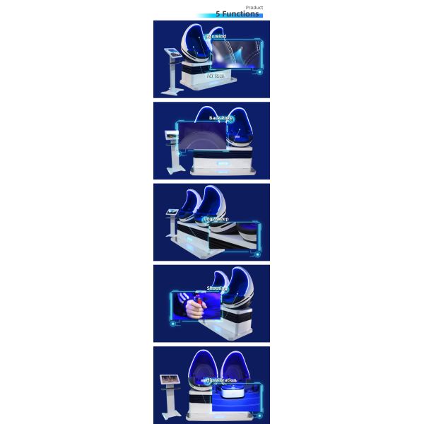 9d Vr Egg Chair 2 Seats Cinema Virtual Reality Games Theme Park Rides Wholesale from China