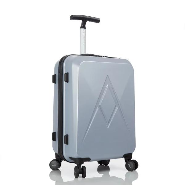 Simple Style Custom Designer Hardside Travel Lightweight Suitcases Single Pull Rod Zipper Checked Carry on Trolley Case PC Luggage