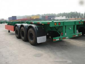 Buy cheap 40 Feet Container Carrying Flat Bed Semi Trailer With JOST Landing Leg / semi flatbed trailers product