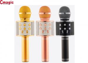 Buy cheap WS858 Wireless Bluetooth Karaoke Microphone , Bluetooth Stereo Microphone ABS Material product