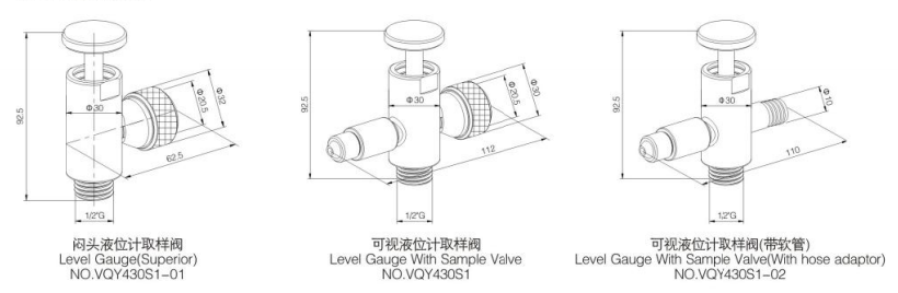 Donjoy Valves 1/4" / 1/2" Thread Connection AISI304 / AISI316L