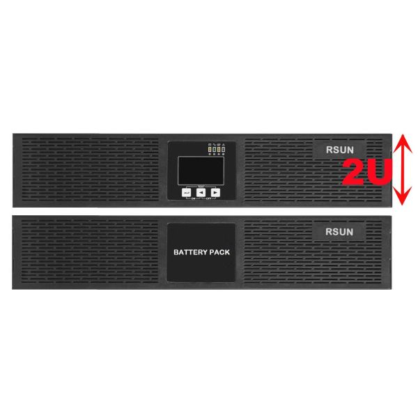 19" Lithium Battery UPS 2KVA 2KW Double Conversion Online UPS For Server Use