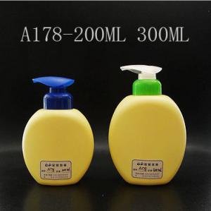 Buy cheap Flat Round Plastic  Shampoo Bottles 200ml 300ml, Children Lotion Pump Bottle product