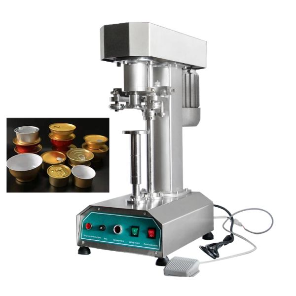 Aluminium Tin Can Sealer Machine Semi Automatic Beer Cans Closing Sealing Machine