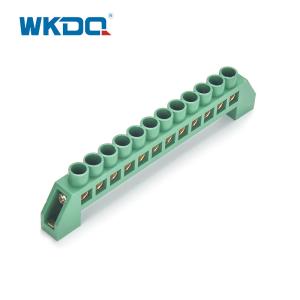 Buy cheap Screw Connection Terminal Grounding Busbar Electrical Terminal Blcok With Holder product