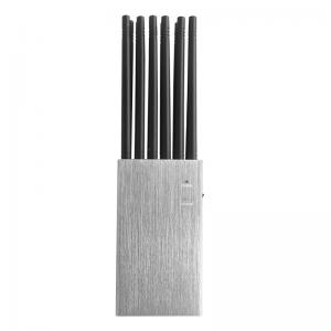 Buy cheap Handheld 12 Antennas Cell Phone Signal Jammer Exterior Aluminum Alloy Shell product