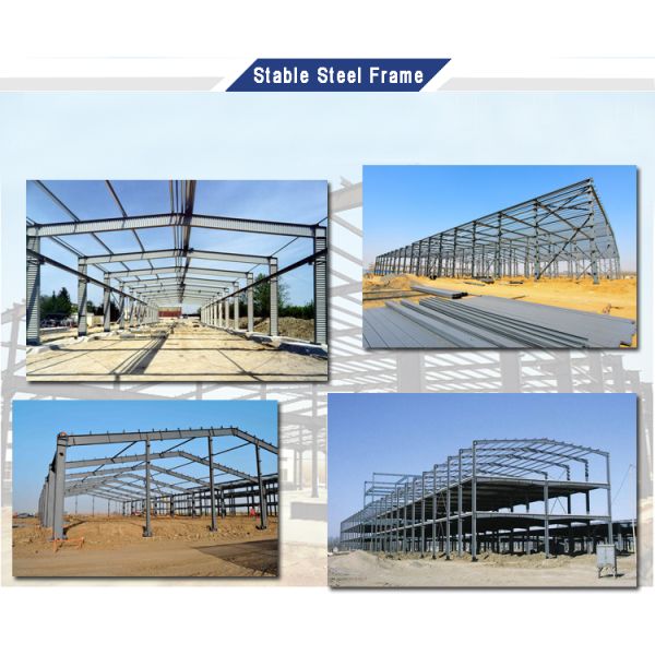 CE Prefabricated Steel Warehouse Waterproof Fire Prevention Metal Building Fabrication