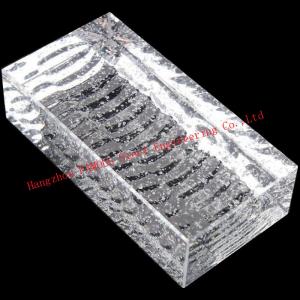 Buy cheap 200x100x50mm Solid Glass Block  Clear Building Decorative Crystal Brick product