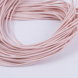China Pink 2mm Round Elastic Cord Braided Elastic String For Bracelets on sale