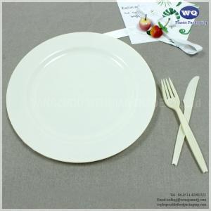 Buy cheap Wholesale 10.25 Inch  Plastic Plates, Heavy Duty Disposable Plates,best customer service elegant gold plastic plates product