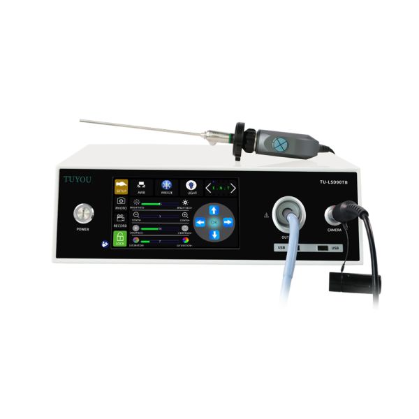 Full HD 1080P ENT Integrated Endoscopy Camera With 7 Inch Display And 100W LED Light Source