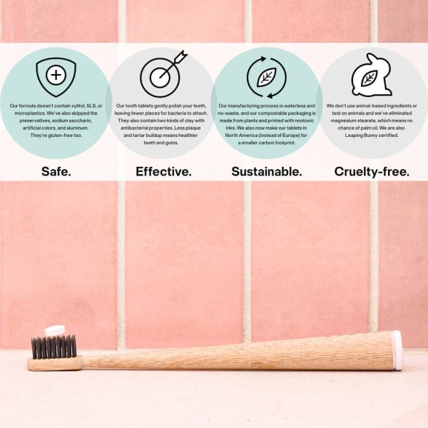 125ct Mint Plastic Free Toothpaste With Fluoride Xylitol Free Travel Friendly