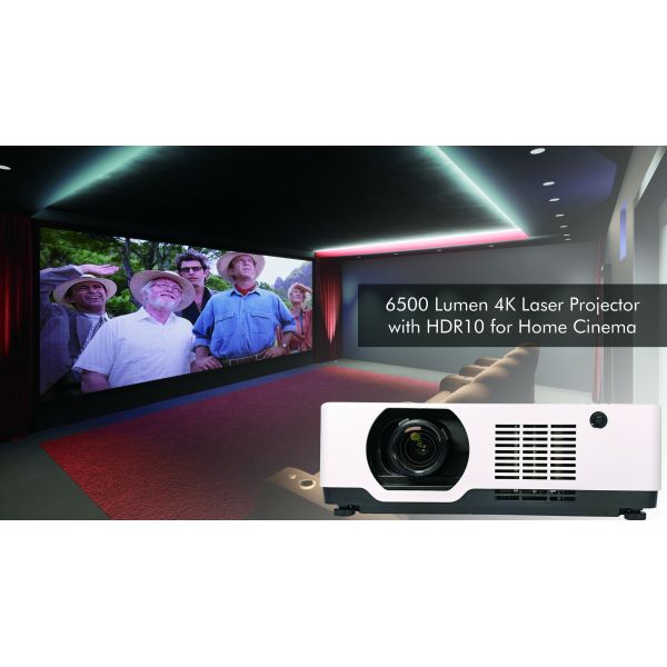 4K High Brightness 6500 Lumen Home Cinema Projector With HDR10 For Home Cinema