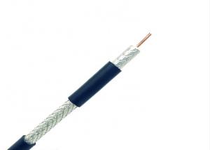 China RG-11 Coaxial Cable 750hm Solid Bare Copper Conductor 1.63CCS+7.2FPE+AL FOIL+96S+10.3PVC  (24KG Per Roll) on sale