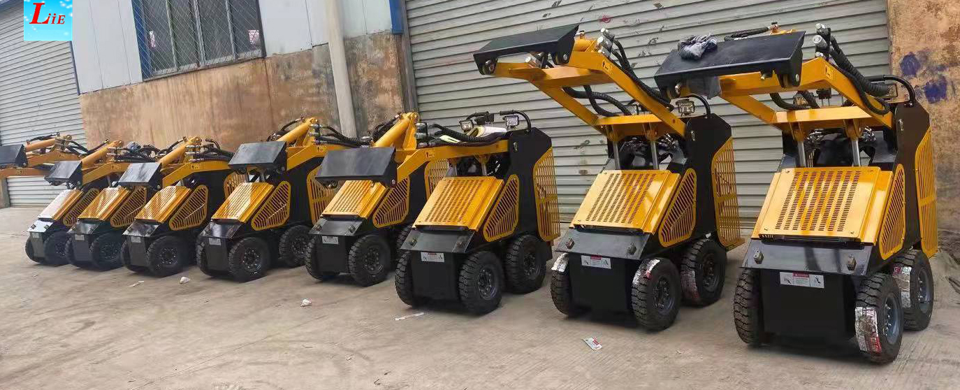 Household Machinery Wheel Backhoe Mini Skid Steer Loader for Push Snow Small Machine