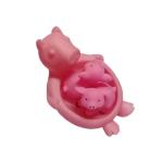 Kids Baby Custom Floating Bath Toys Pink Floating Pig Toy Set PVC Material