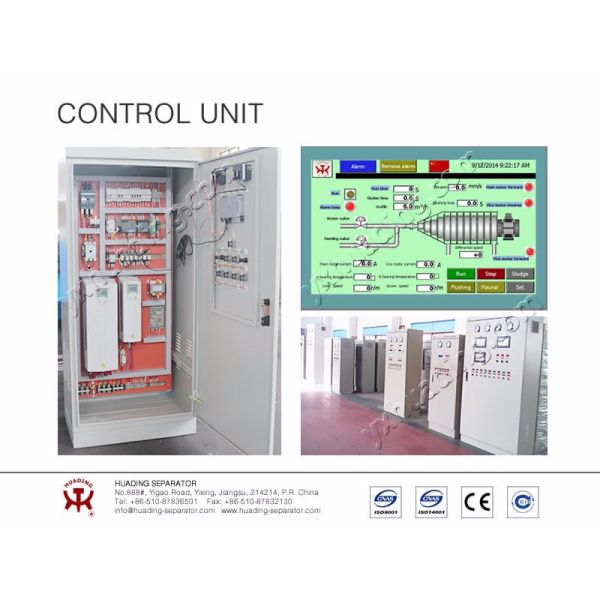 4000RPM 3 Phase Centrifuge 220V 380V Solid Liquid Separation Centrifuge For Waste Water
