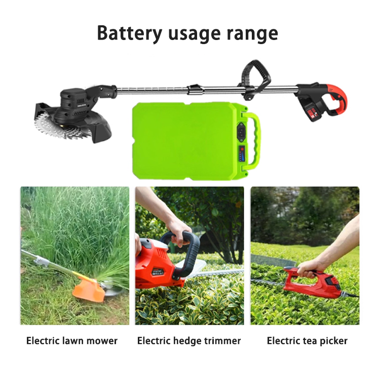 High-Capacity 24V 48V Universal Lithium Battery - Solution for Commercial Garden Tools Like Trimmer, Mower & Pump (OEM Support)