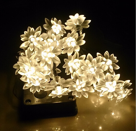 Plastic Warm White Colorful Solar Decorative Lights For Christmas Decoration Illumination