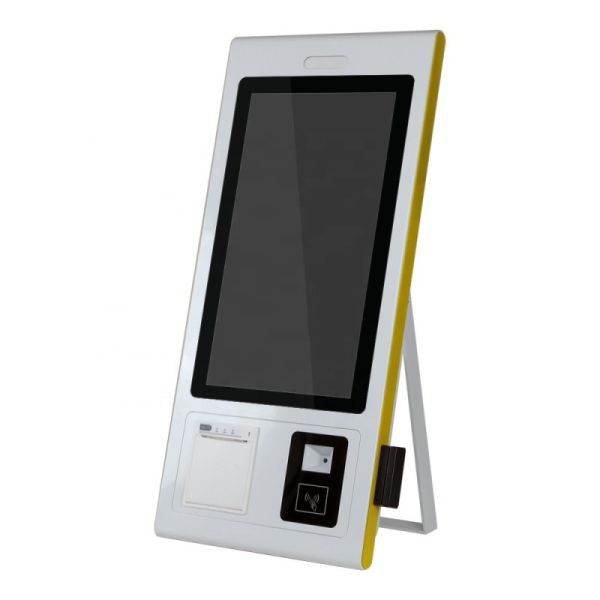 21.5 Inch FHD Self Ordering Kiosk with 10-Point Capacitive Touch Screen and Optional Thermal Printer
