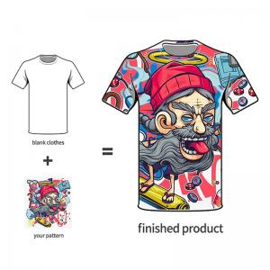 Buy cheap Short Sleeve Unisex Leisure Apparel T Shirts Sublimation Printing product
