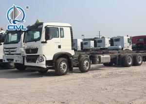 Buy cheap SINOTRUK HOWO 8x4 Heavy Cargo Trucks / Diesel Box Stake Truck , STRONGEST TRACTOR product