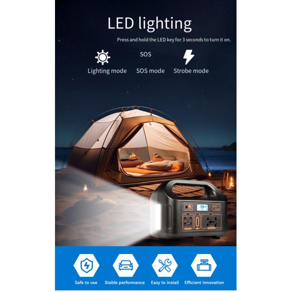220V Portable Lithium Battery Pack Large Capacity Stall Camping Power Outage