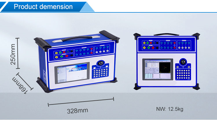 Three Phase Protective Relay Test Set With PC Control Software For Power System Testing