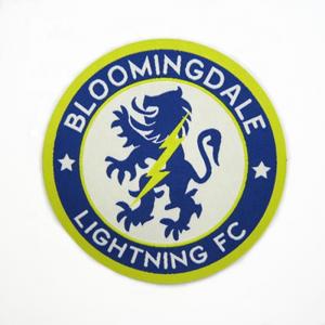 Buy cheap Custom Laser Cut Vinyl Stickers Labels Custom Woven Patches Football Iron On Patch product