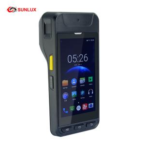 Buy cheap Big Screen Android Handheld Barcode Scanner With Printer product