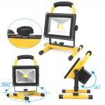 20W Outdoor Rechargeable LED Flood Light IP65 Waterproof with CE ROHS for